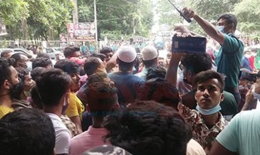 টিকার দাবিতে সোহরাওয়ার্দী হাসপাতালে প্রবাসীদের বিক্ষোভ