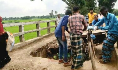 ময়মনসিংহে দেউলার খালের সেতু এখন মরণ ফাঁদ