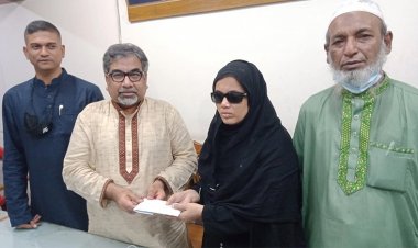 হামলায় অন্ধ মেরী বেগমকে সহায়তা করল বিএনপি