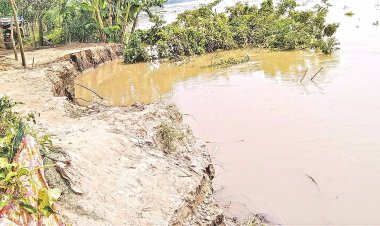 ঢলের পানি নেমে গেলেও তীব্র ভাঙন তিস্তায়