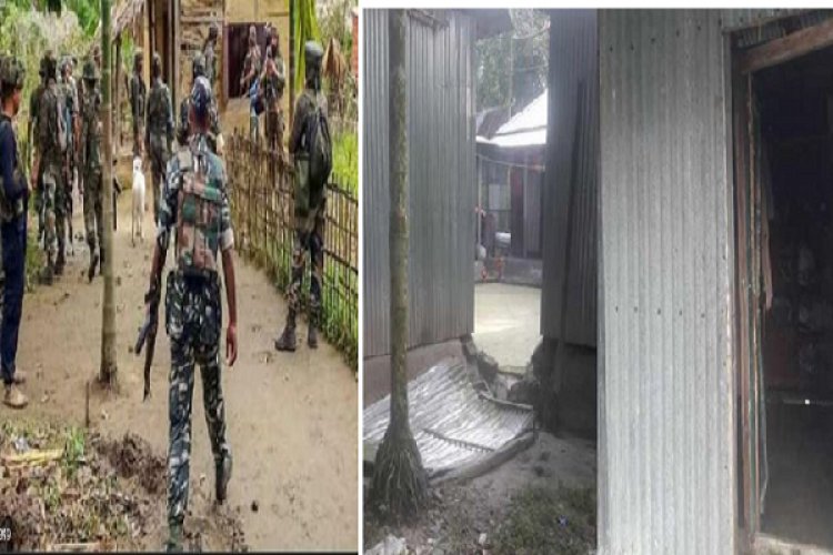 বাংলাদেশের ফুলবাড়ী সীমান্তে ঢুকে বাড়িতে হামলা বিএসএফের