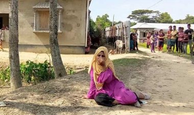 মৌলভীবাজারে দেবরকে বিয়ের দাবিতে ভাবির অনশন