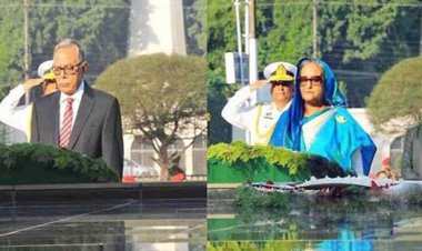 সশস্ত্র বাহিনী দিবসে রাষ্ট্রপতি-প্রধানমন্ত্রীর শ্রদ্ধা