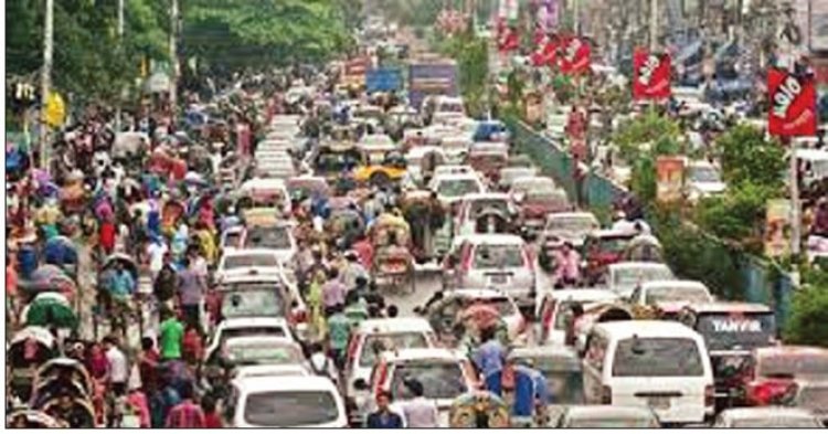 বাসশূন্য রাজধানীতে তীব্র যানজট