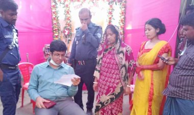 কোম্পানীগঞ্জে বাল্যবিয়ের আয়োজন করে জরিমানা গুনলেন কনের বাবা