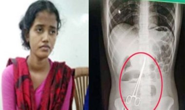 তিন ঘণ্টার অস্ত্রোপচারে বের হলো পেটের ভিতর রেখে দেয়া কাঁচি