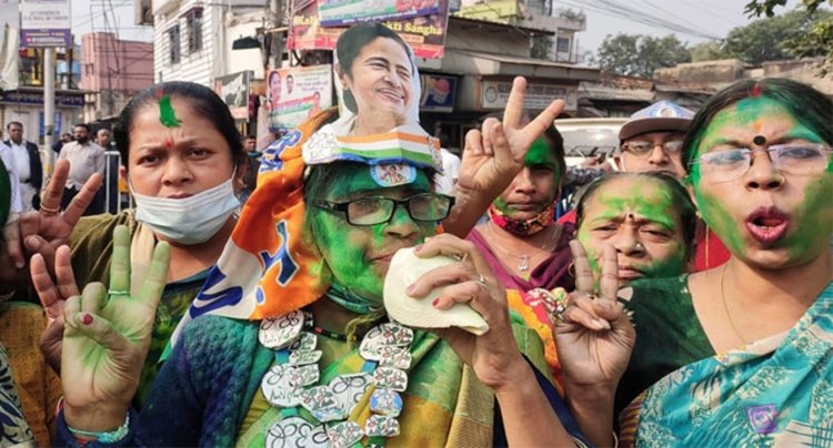 ব্যাপক ভোটে জয় পেয়েছে ক্ষমতাসীন দল তৃণমূল কংগ্রেস