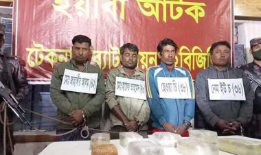 টেকনাফে ৭ কোটি ৭৪ লাখ টাকার মাদক জব্দ, আটক ৪