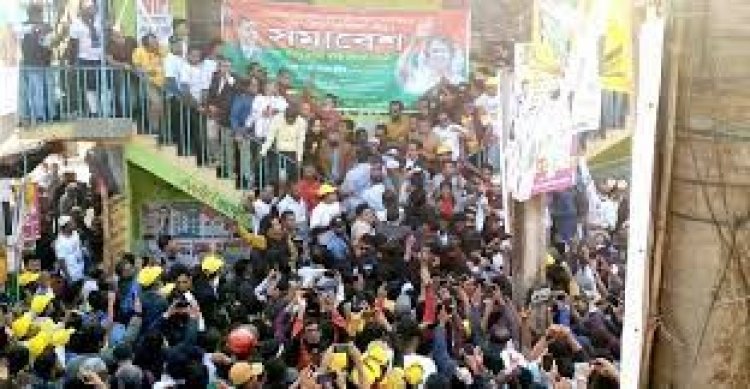 পুলিশের বাধা সত্ত্বেও ব্রাহ্মণবাড়িয়ায় সমাবেশ করছে বিএনপি