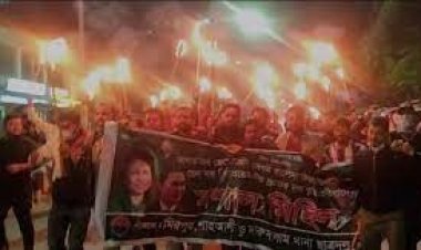 মিরপুরে ছাত্রদলের মশাল মিছিল