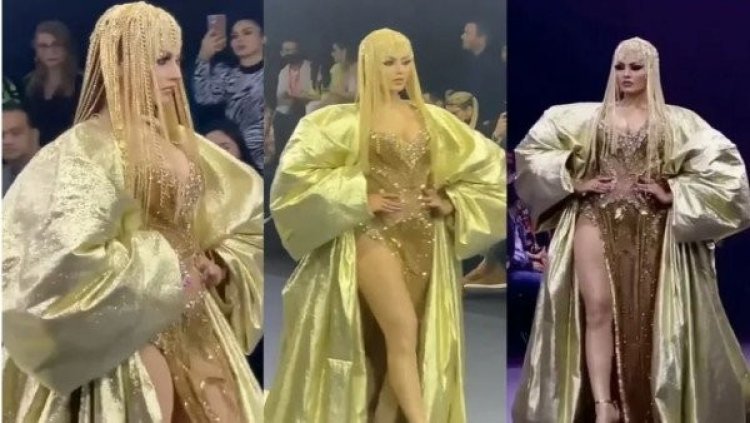  ৪০ কোটি রুপির পোশাক পরে আরব ফ্যাশন উইক মাতালেন উর্বশী