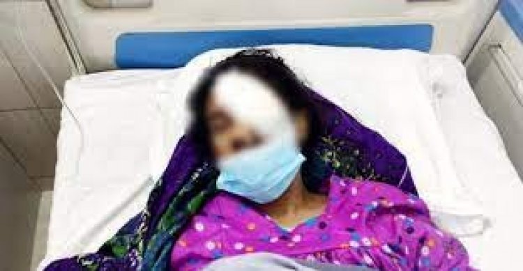 সাভারে চোখে সূতা কাটার চাকু ঢুকিয়ে দিলেন সতিন