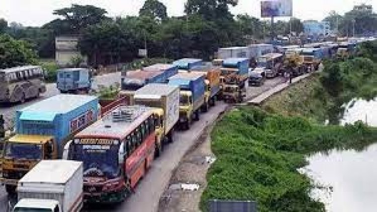 টাঙ্গাইল মহাসড়কে ১৫ কিলোমিটার যানজট