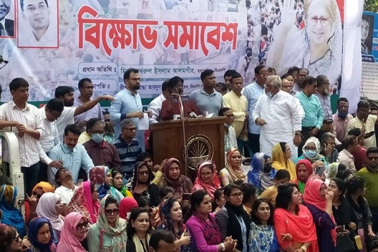 দ্রব্যমূল্যের ঊর্ধ্বগতির প্রতিবাদে বিএনপির সমাবেশে শুরু: প্রেসক্লাব জনসমুদ্র