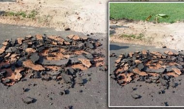 সড়কের কার্পেটিং তোলার ভিডিও ভাইরাল, তদন্তে পুলিশ