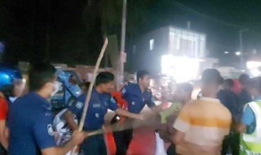 গাইবান্ধায় হরতালের সমর্থনে মশাল মিছিলে পুলিশের লাঠিপেটা: আটক ৩