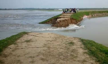 এবার মাউতির বাঁধ ভেঙ্গে ডুবে গেছে বোরো ফসল