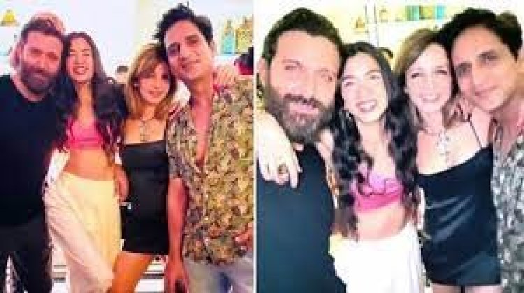  এক পার্টিতে প্রেমিকা নিয়ে হৃতিক, প্রেমিকসহ সাবেক স্ত্রী