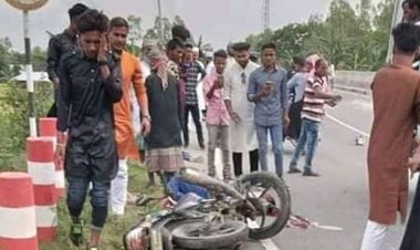 মোটরসাইকেলে ঘুরতে বেরিয়ে পিকআপ চাপায় প্রাণ গেল দুই বন্ধুর