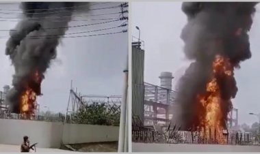 হবিগঞ্জের শাহজীবাজার ৩৩০ মেগাওয়াট বিদ্যুৎ প্লান্টে আগুন