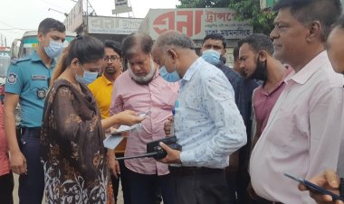 মহাখালী টার্মিনালে ডিএনসিসির অভিযান