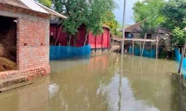 বেড়িবাঁধ ভাঙন, স্বাস্থ্যঝুঁকিতে ২৫ হাজার পানিবন্দি মানুষ