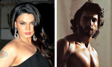 রণবীরের নিরাবরণ ছবি ভারতীয় নারীদের চোখের আরাম দিচ্ছে, আরও হোক, দাবি রাখির