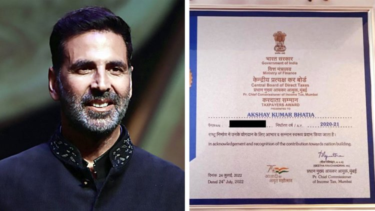 সর্বোচ্চ কর দিয়েছেন অভিনেতা অক্ষয় কুমার, আয়কর দফতরের বিশেষ সম্মান তাঁকে
