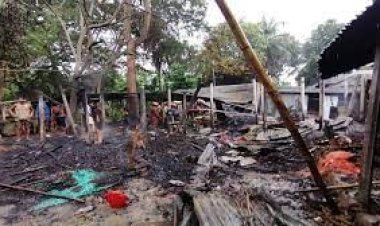 মানিকগঞ্জে আগুনে ঘর পুড়ে ছাই, শোকে বৃদ্ধার মৃত্যু