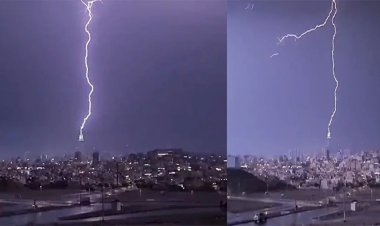 মক্কার ক্লক টাওয়ারে বজ্রপাত, ভাইরাল ভিডিও