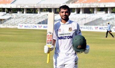  সাইফের সেঞ্চুরিতে বিপদ কাটিয়ে শক্ত অবস্থানে বাংলাদেশ 