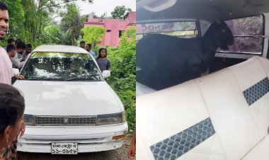 গ্রামবাসীর ধাওয়া খেয়ে ছাগলসহ প্রাইভেট কার রেখে পালাল চোরের দল