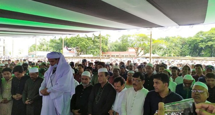 নগরকান্দায় সাজেদা চৌধুরীর জানাজায় হাজারো মানুষের ঢল