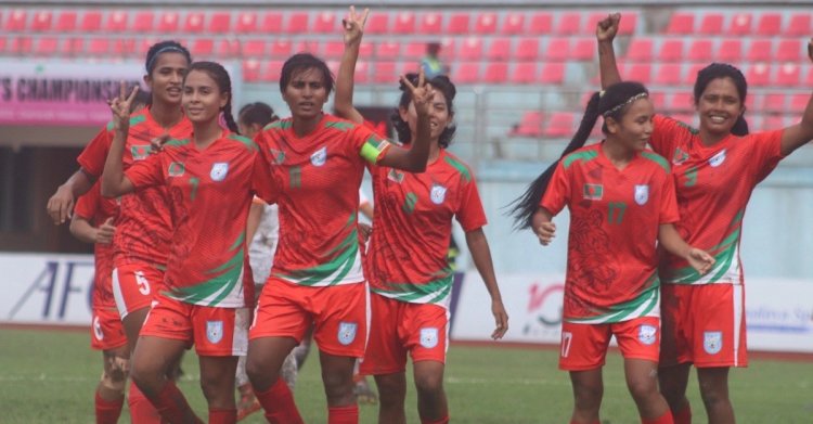 সাবিনার হ্যাটট্রিকে ভুটানকে ৮-০ গোলে হারিয়ে ফাইনালে বাংলাদেশ