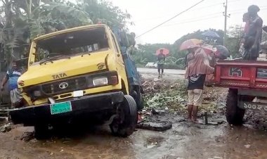 নরসিংদীতে সবজির হাটে মালবাহী ট্রাকের চাপায় নিহত ৪