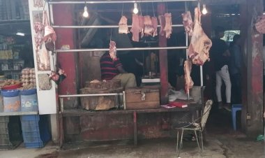 ছুটির দিনেও আশানুরূপ বিক্রি নেই গরুর মাংসের দোকানে