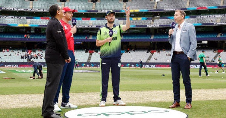  টস জিতে আয়ারল্যান্ডকে ব্যাটিংয়ে পাঠালো ইংল্যান্ড