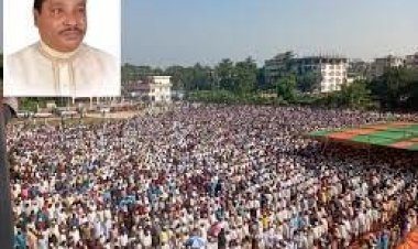 বিএনপি নেতা জাফরুল ইসলাম চৌধুরীর জানাজায় মানুষের ঢল