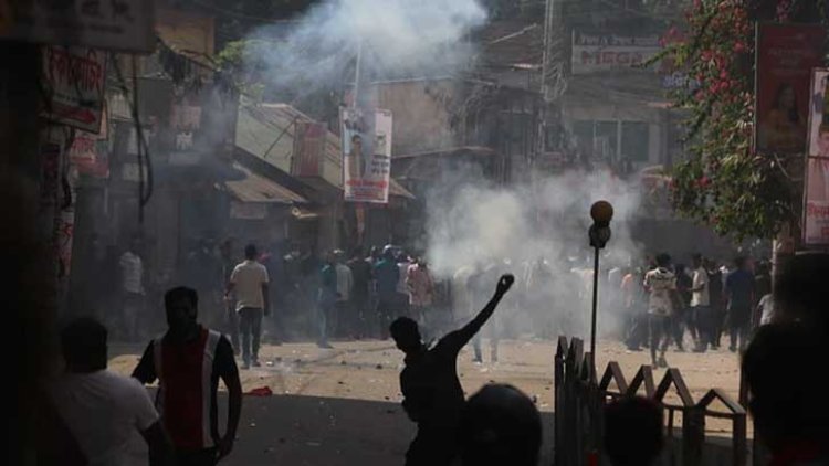 ওবায়দুল কাদেরের বক্তব্য চলাকালে দুই এমপির সমর্থকদের মধ্যে সংঘর্ষ