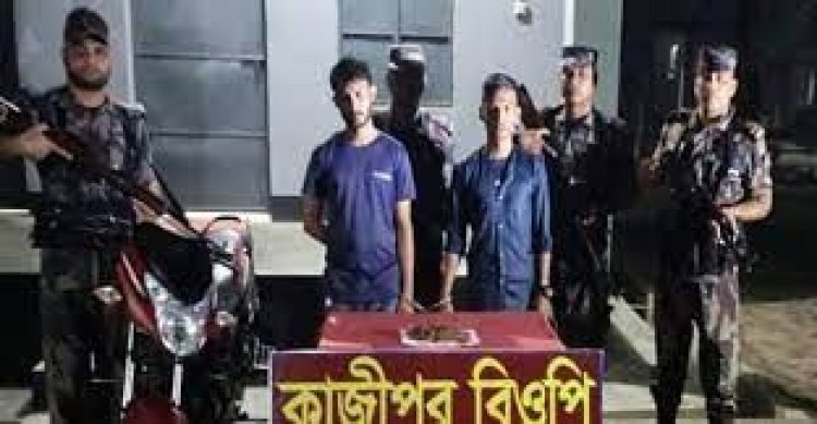 মেহেরপুরে গাঁজাসহ দুই মাদক কারবারি গ্রেফতার