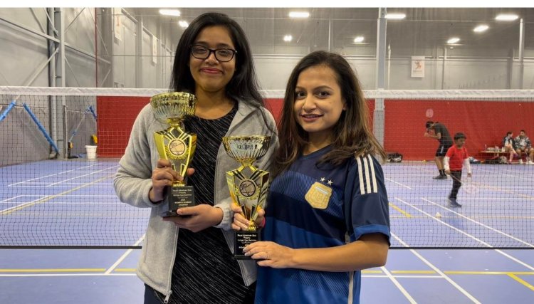 মিশিগানে ব্যাডমিন্টনে চ্যাম্পিয়ন বুশরা-মিথিলা