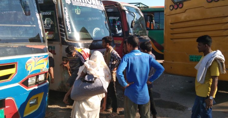 সুনামগঞ্জে অনির্দিষ্টকালের বাস ধর্মঘটে ভোগান্তিতে যাত্রীরা