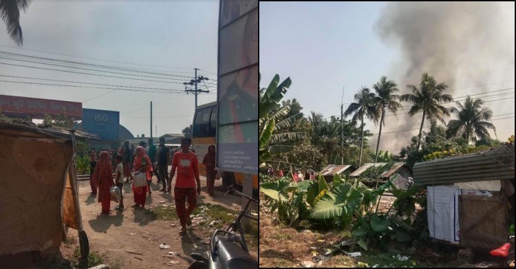 যশোরে আফিল জুট মিলে অগ্নিকাণ্ড, নিয়ন্ত্রণের চেষ্টায় ৩ ইউনিট