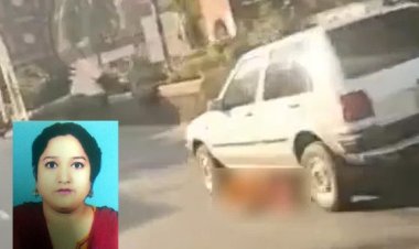 ঢাবি এলাকায় গাড়ির নিচে আটকে পড়া নারীকে নিয়েই ছুটল গাড়িটি