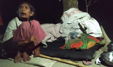 শীতের রাতে গাছের নিচে ঠাঁই হলো ৫ সন্তানের জননীর