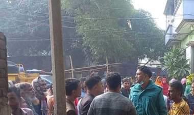 খাটে স্ত্রী, মেঝেতে স্বামীর দগ্ধ মরদেহ