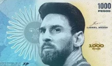 আর্জেন্টিনার নোটে মেসির বিশ্বজয়ের ছবি