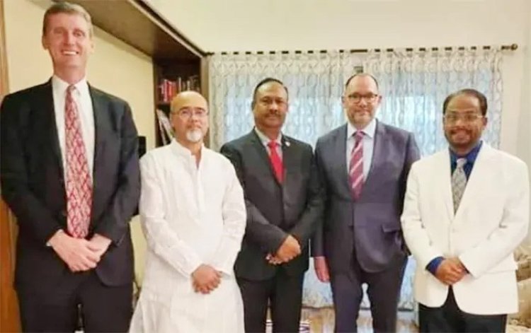 জাতীয় পার্টির নেতাদের সঙ্গে পিটার হাসের সাক্ষাৎ, আলোচনায় অবাধ ও সুষ্ঠু নির্বাচনের গুরুত্ব