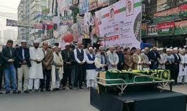  নয়াপল্টনে খন্দকার মাহবুবের তৃতীয় জানাজা অনুষ্ঠিত