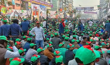 বিএনপির গণঅবস্থানে লোকারণ্য নয়াপল্টন